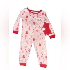 Cozy Holiday Tree Kids Pajama Set With Socks